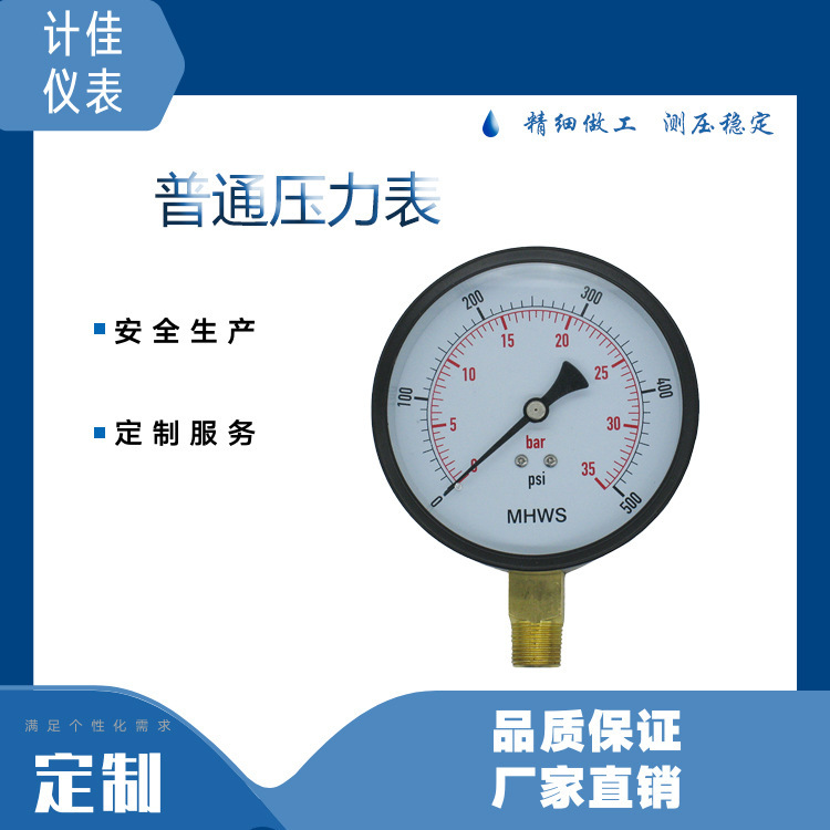 Y-100 to a solid and durable pressure gauge.