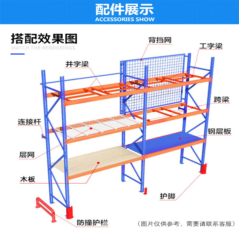 Nhà kho sản xuất phần cứng kệ nặng với cửa hàng lưu trữ cao cấp khung với xà cứng