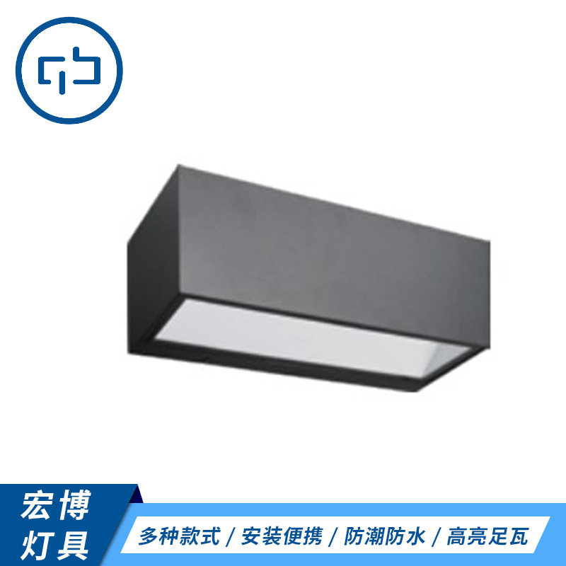 The plant supplies a two-sided circle with light in four sides and a two-sided rectangular one-sided light led walllight.