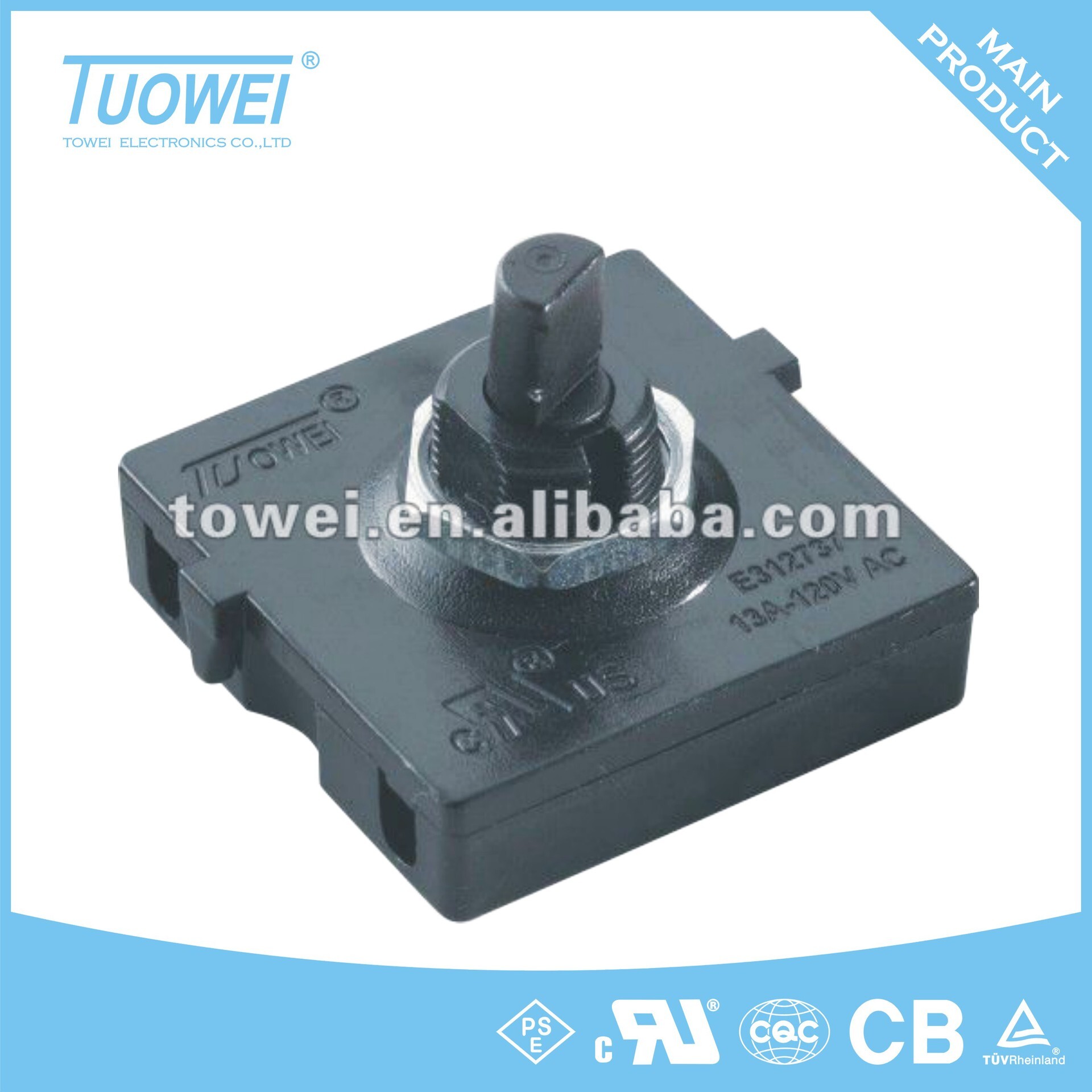 TUOWEI cung cấp công tắc xoay đa tầng, công tắc quay quạt, công tắc nước trái cây.