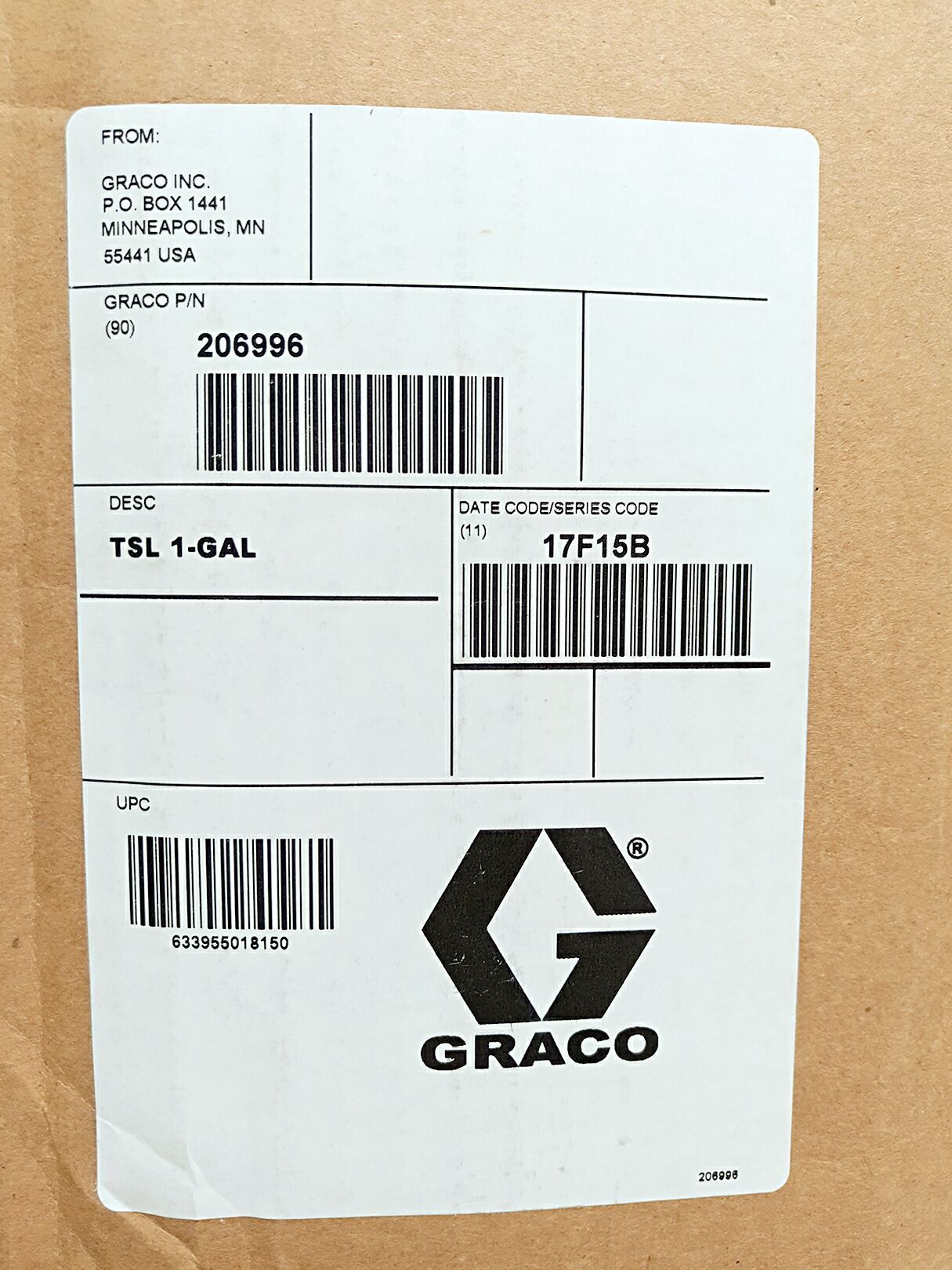 GRACO Sealed Oil, GURAQ, USA