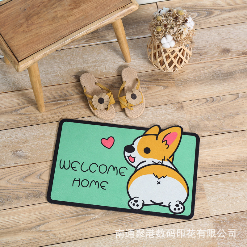 Customization of toilet pads for bathroom kitchens with water pads and cartoon carpets