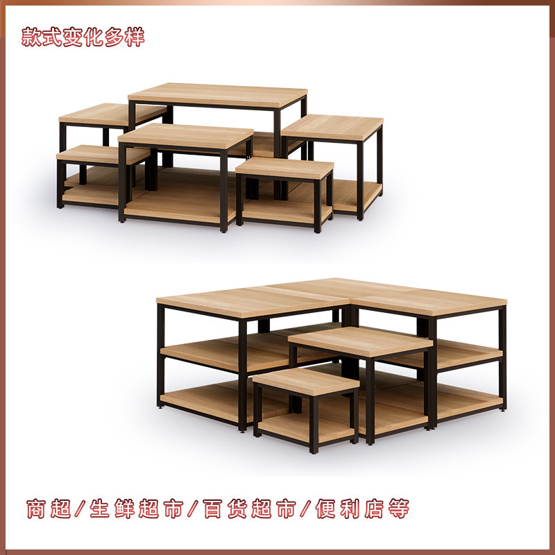 The source plant's stacked steel wood shelves, supermarket steel wood shelves, cosmetic steel wood shelves.