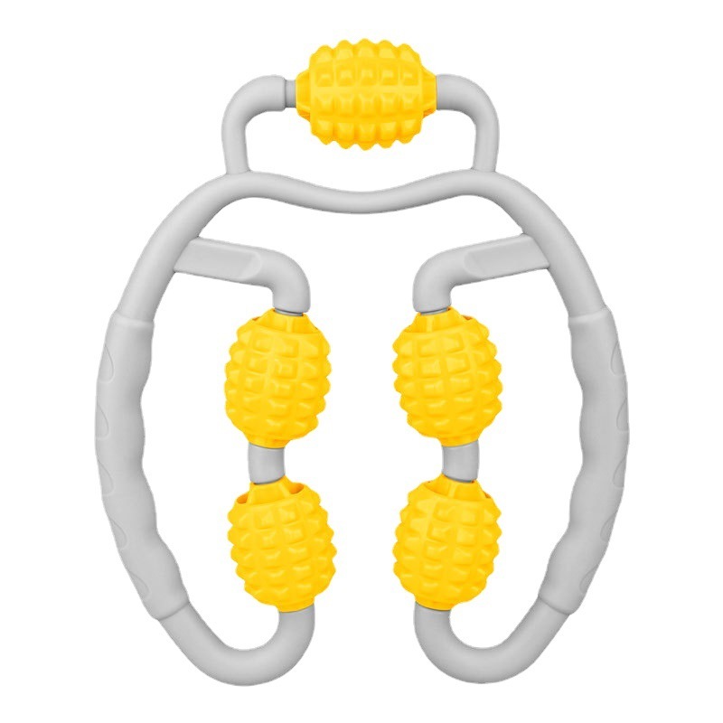 瑜伽环形夹腿滚轮瘦腿器材肌肉放松瘦小腿部按摩器瑜伽泡沫滚轴