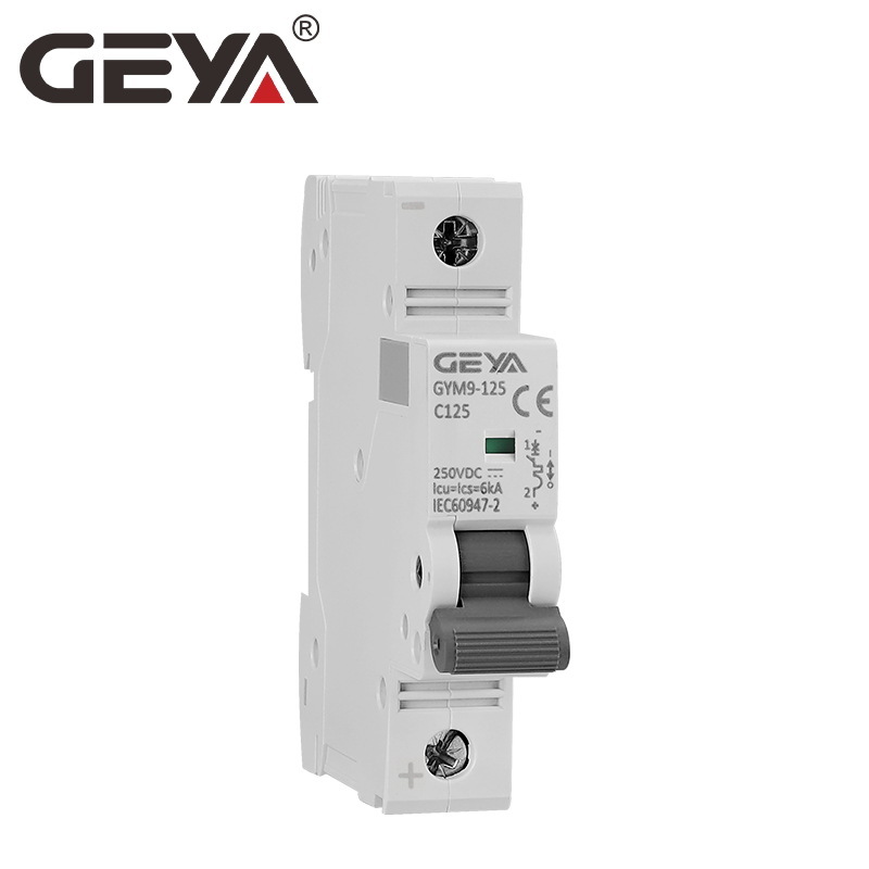 GEYAGUA GYM9 mini straight-flow breaker 125A air switch 1P 2P single-flow protection