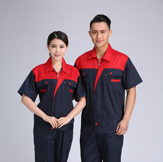 Worker uniform for half-sleeve work in the summer at the workshop for short-sleeve workshops