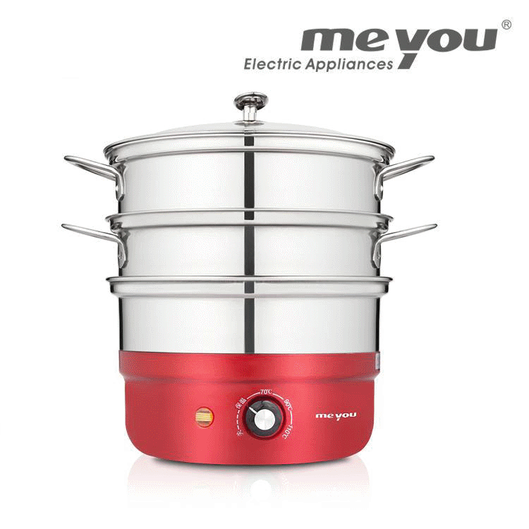 Famous man steam pan, multi-functional, three-storey 40cm high-capacity stainless steel.