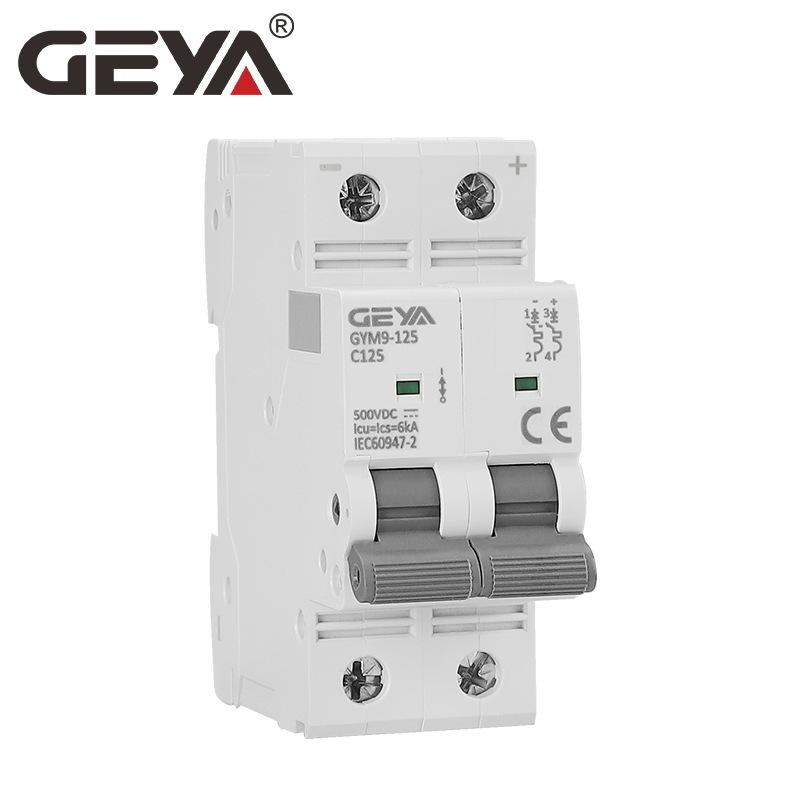 GEYAGUA GYM9 mini straight-flow breaker 125A air switch 1P 2P single-flow protection