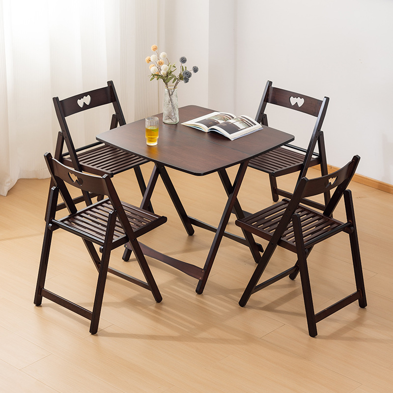 A table folding table table with a small household table outside the room, with a simple learning table squared balcony.