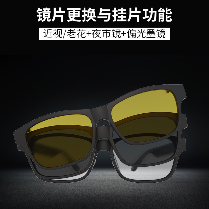 Smart Bluetooth Wireless Supported Plate Processor Drives Opaque Sunglass Night Vision Mirrors