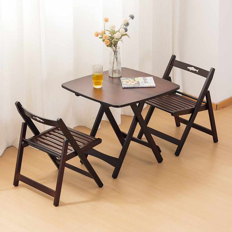 A table folding table table with a small household table outside the room, with a simple learning table squared balcony.