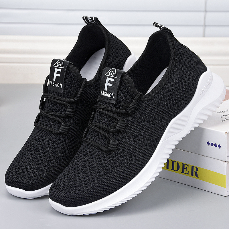 Customized 2024 new cross-border fashion shoes for shoe children, air-weaving women, soft-shoe sports girls
