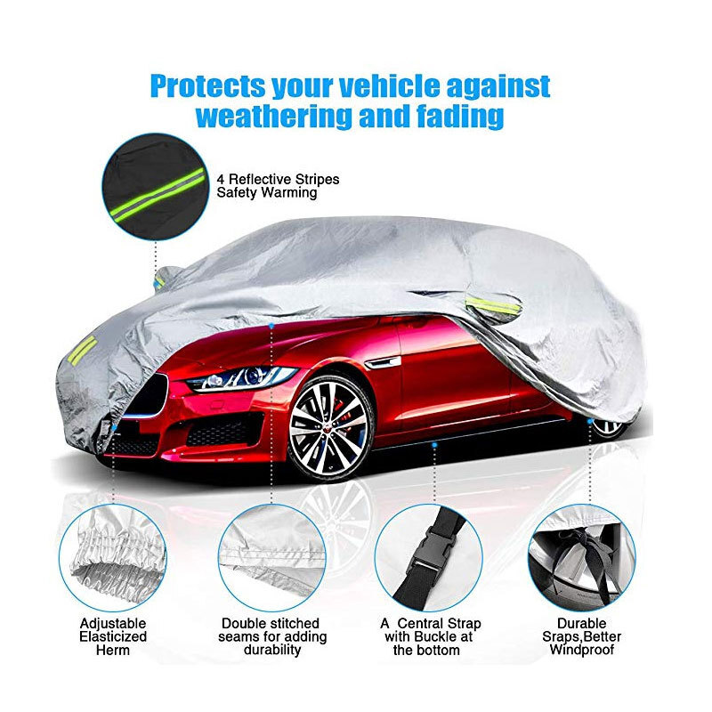 Dustproof and rainproof, 190T 210T 300D long silk hood, 210 colours.