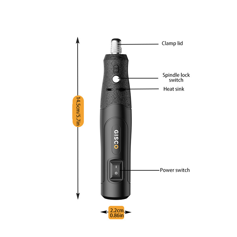 微型12V插电定速电磨雕笔家用打磨抛光钻孔美甲文玩小工具