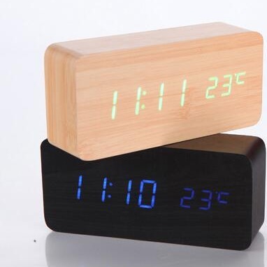 The plant supplies ideas, rectangular wood head clocks, LED silent wood clocks, and the sound-controlled alarm clock temperature.