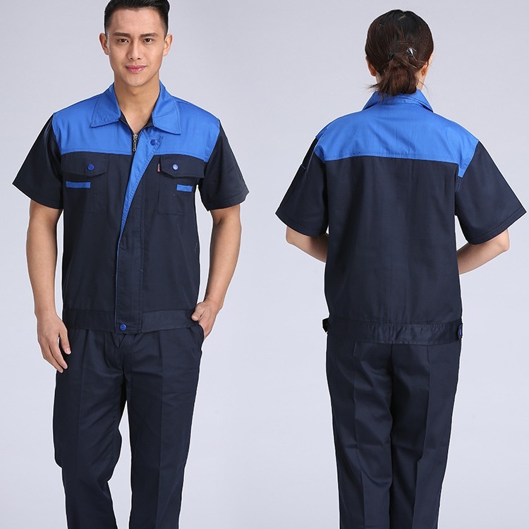 Worker uniform for half-sleeve work in the summer at the workshop for short-sleeve workshops