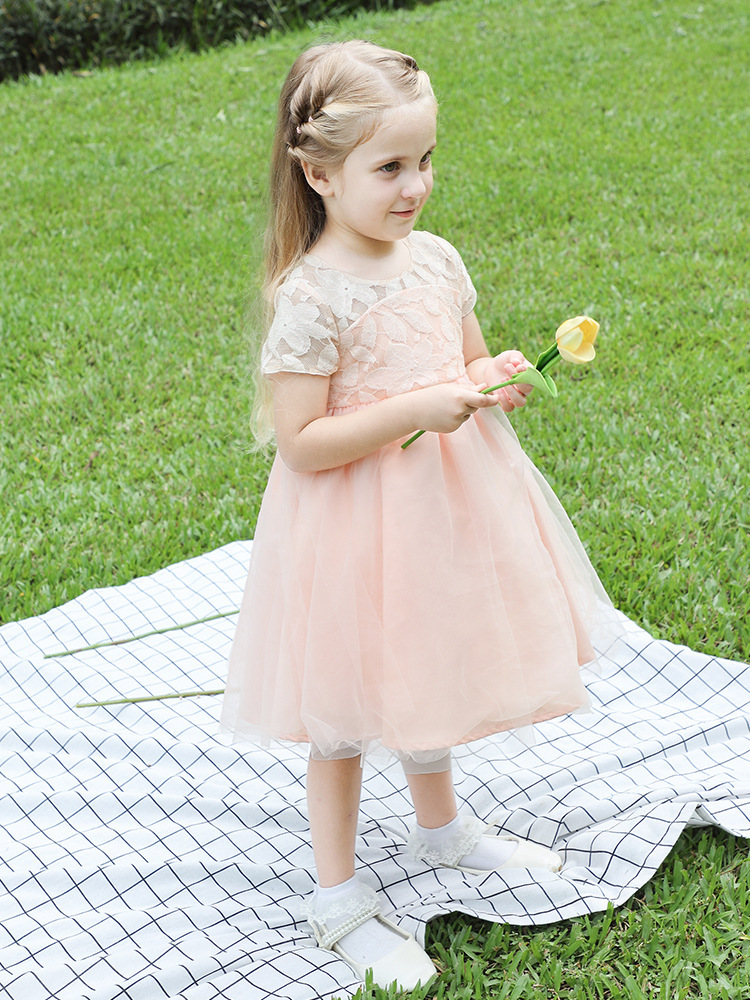 The summer girl in her dress, the sweet little Aisha girl, the new 2024 princess dress.