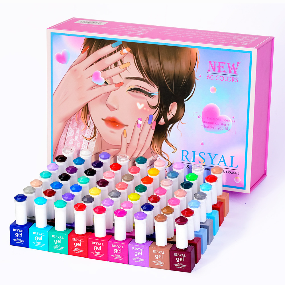 Cross-border supply of gels from the bottom of the mills with a full 60-send colour bottle set of nails.