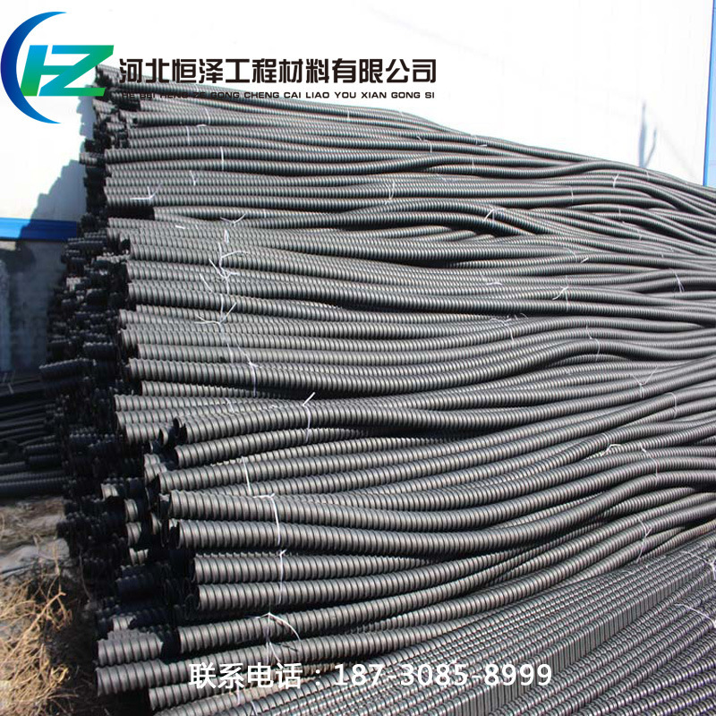 預應力波紋管穿鋼絞線用塑料波紋管pe管定製預應力單壁塑料波紋管