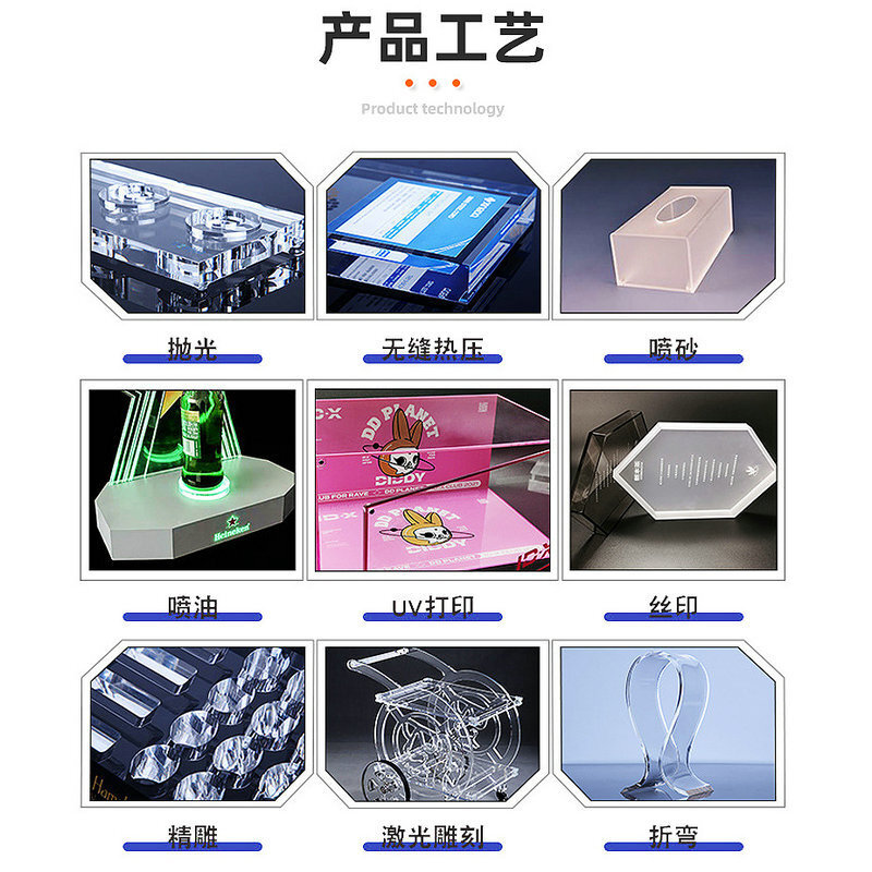 广东亚克力专业定制炫彩亚克力盒丝印收纳盒礼品包装装饰展示盒