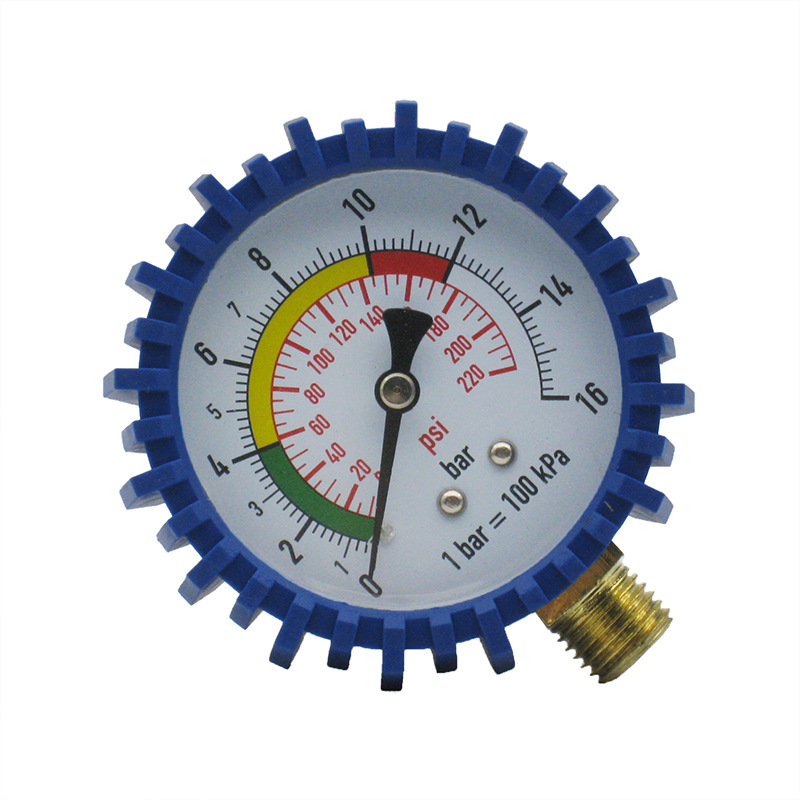 A single-size connection to a direct pressure gauge for a multi-planter.