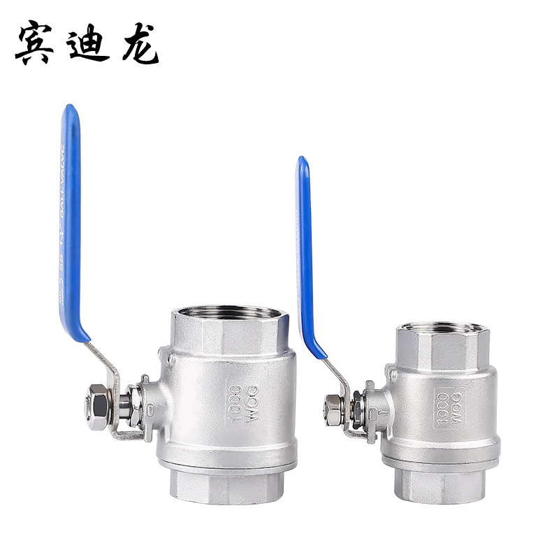 Bindilong 304 stainless steel ball valves medium-sized, two-swidthed, two-swidthed screwdriver valves