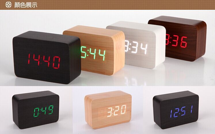 The factory sells creative wood electronic clocks, calendar-made wood table clocks, mini digital smart clocks.