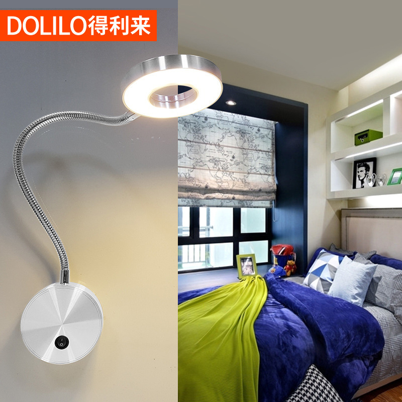 LED sets a background wall light in a hose light and paints a bed headlight for the hotel hotel.