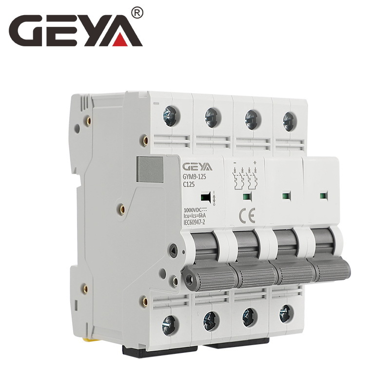 GEYAGUA GYM9 mini straight-flow breaker 125A air switch 1P 2P single-flow protection