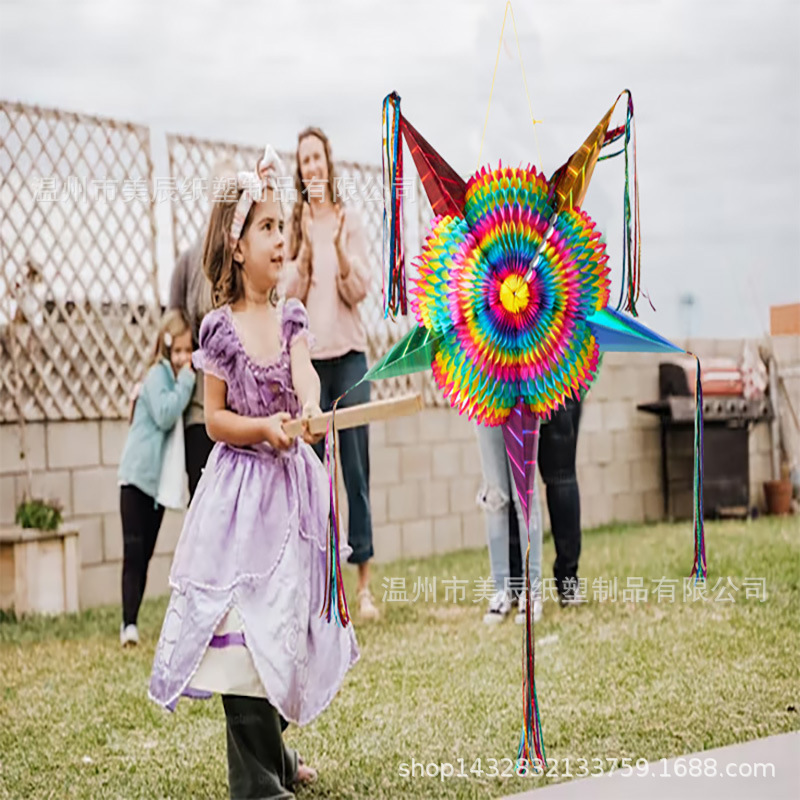 Pinata Cross-border International Station Amazon Hot and Large Mexican Skin Paper Pinata Birthday Party