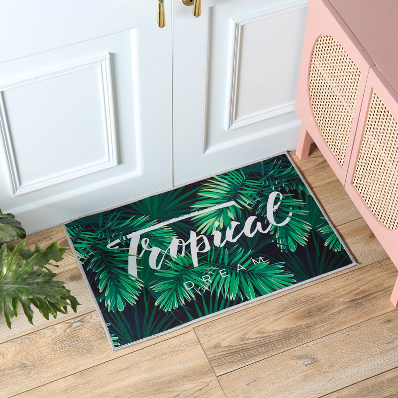 Customize the door-sliding mat door into the kitchen bathroom and water-sucking bedroom carpet.