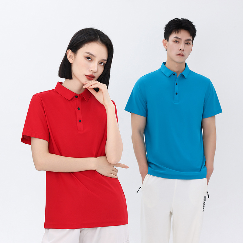 The T-shirts are customised for embroidery logo group clothes, and the POLO Cultural Advertisement.