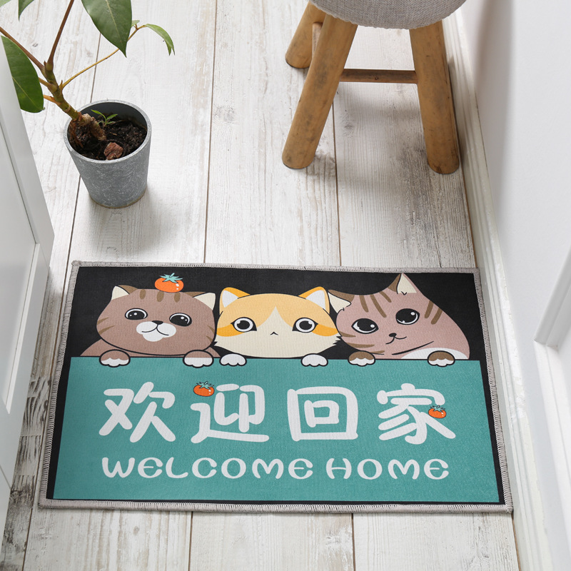 Customize the door-sliding mat door into the kitchen bathroom and water-sucking bedroom carpet.