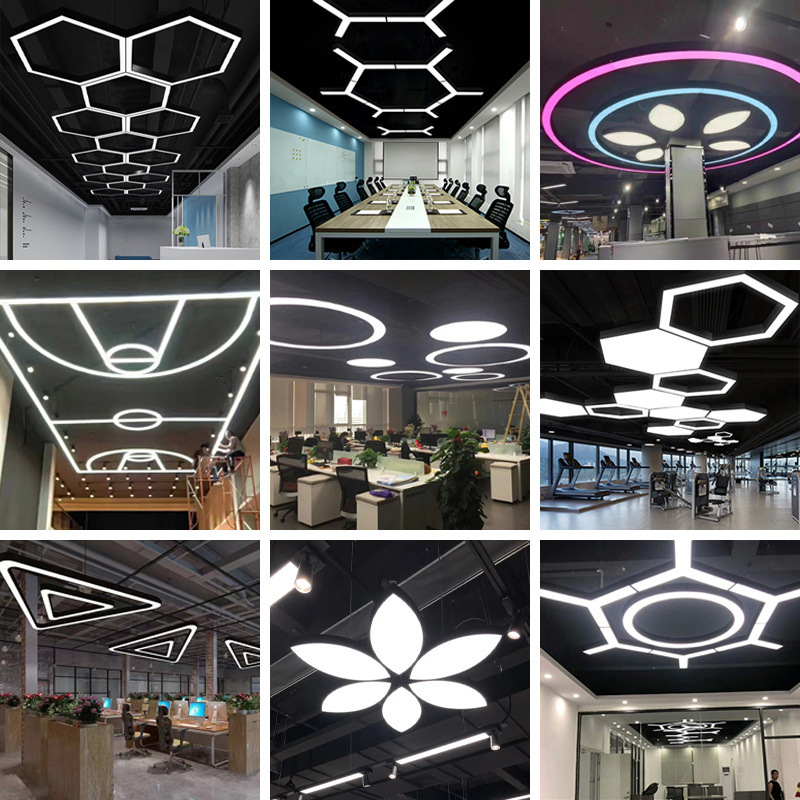 lyd office chandeliers round-shaped creative hexagonal gymnasium culinary combination.