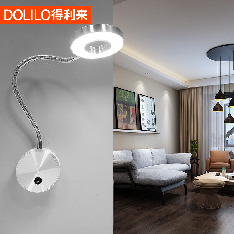 LED sets a background wall light in a hose light and paints a bed headlight for the hotel hotel.