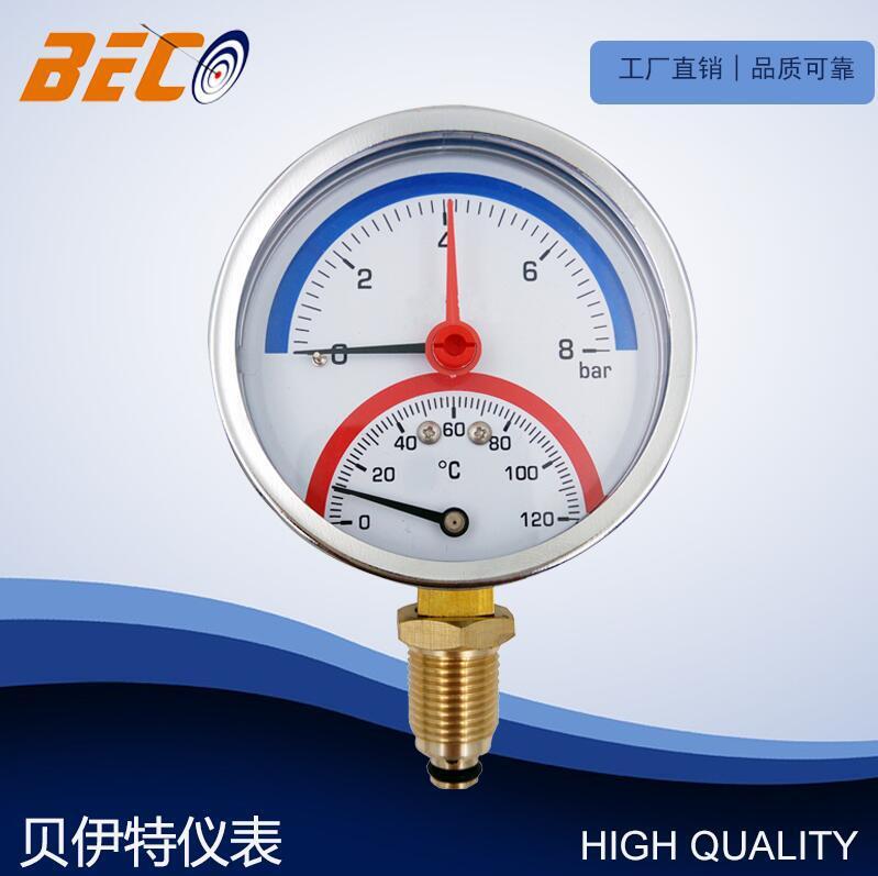 BECO directs 80 mm temperature table 8bar/120 degrees to install temperature pressure table