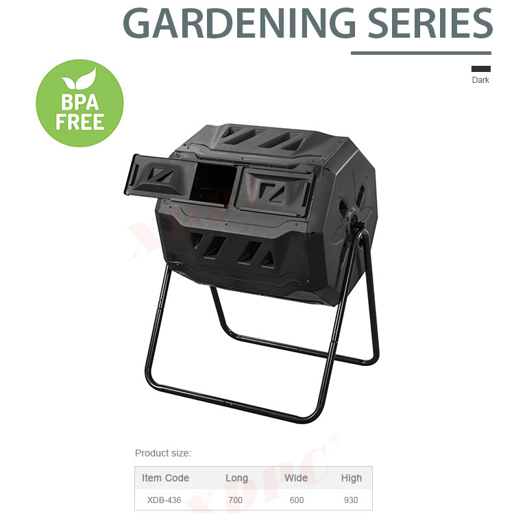 Hộp Composter chéo khu vườn rải rác ngoài trời trống chất thải chất thải chất thải lên men