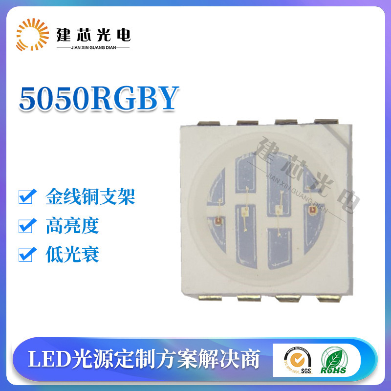 5050 RGYO 4x1 lightball 0.2 W5054rgyO full colour ted 5050 sticker 4x1 light