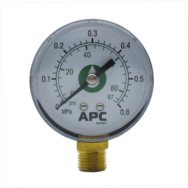 A single-size connection to a direct pressure gauge for a multi-planter.