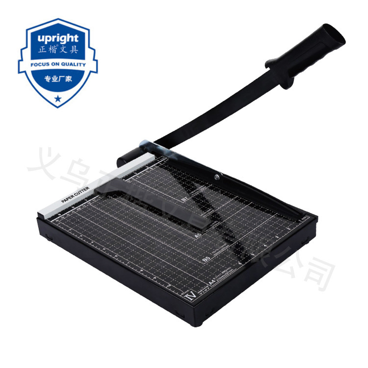 Paper cutter A4, paper cutter, photo cutter, membrane cutter, steel, black 829-4a