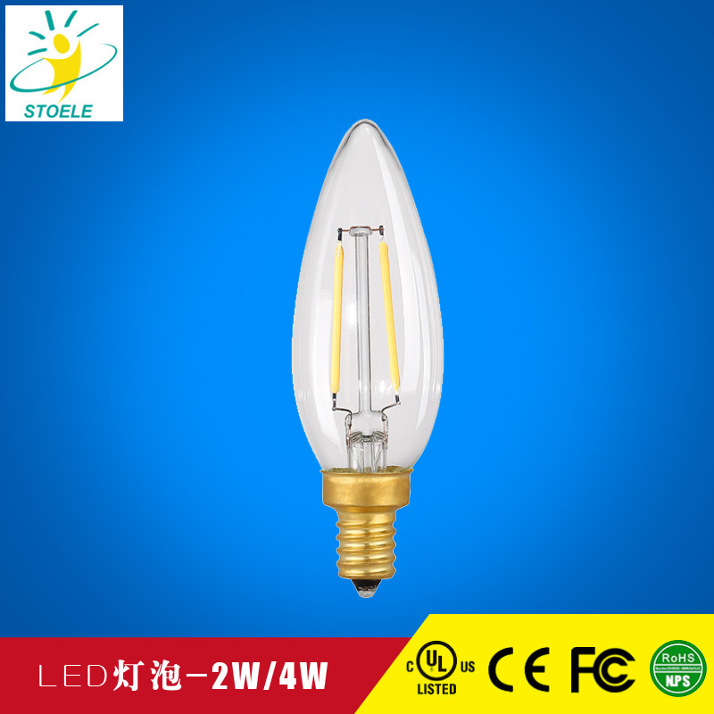 New decorated led light bulb E12S energy-efficient light-tailed candlelight bulbs, little screwdrivers, fixed