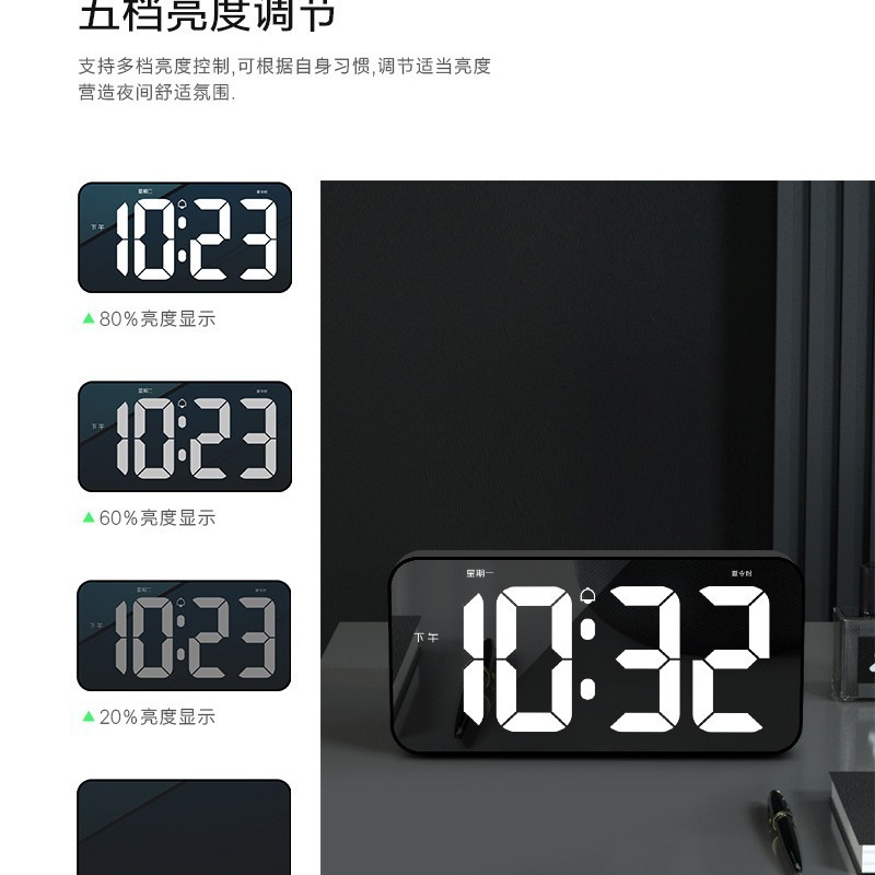 10.8-inch digital LED-enabled desktop clock table, and Amazon heat in the bedroom