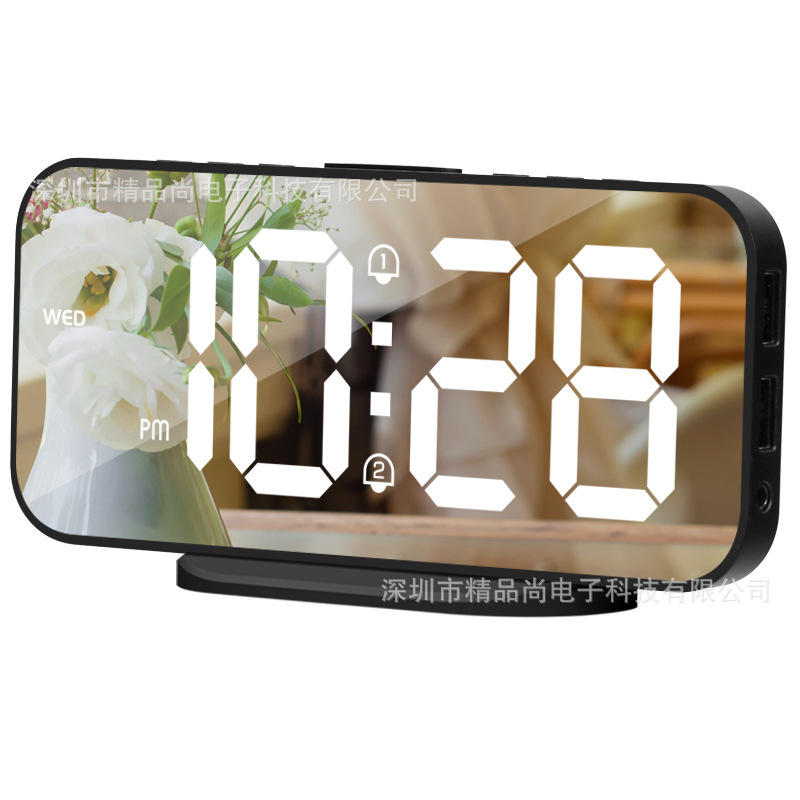 LED digital clock 2 multi-purpose electronic alarm clock factory for the Amazon blast screen.