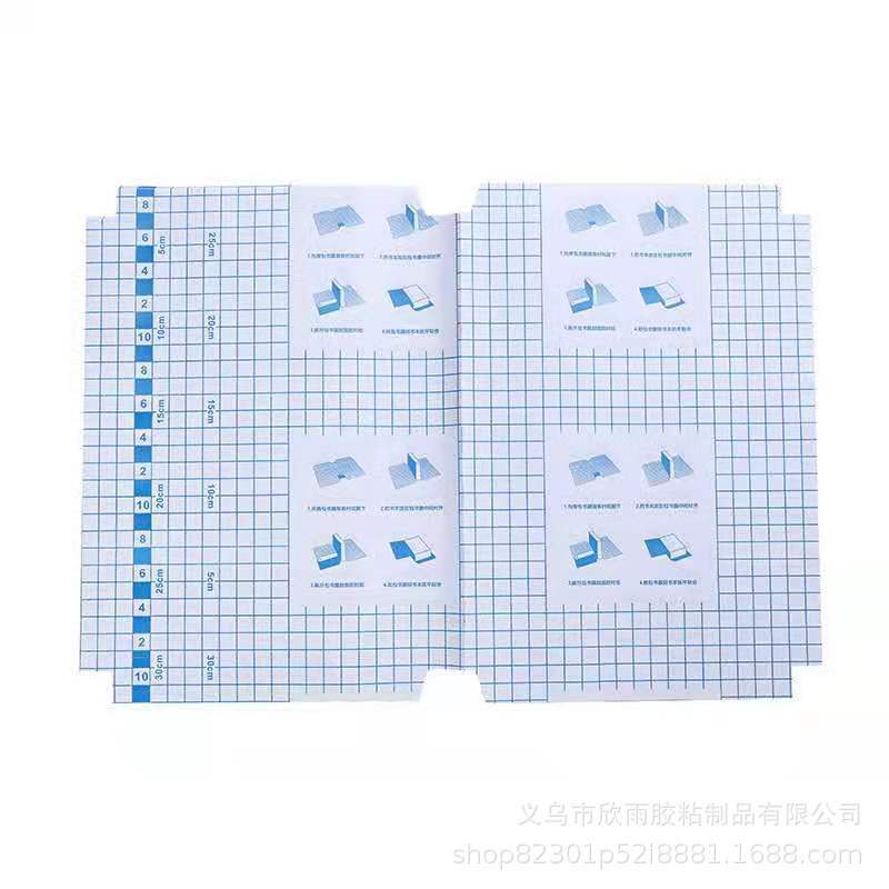 Transparent book packs with their own sticky sheet of film, book-covered students with waterproof anti-fouling casings