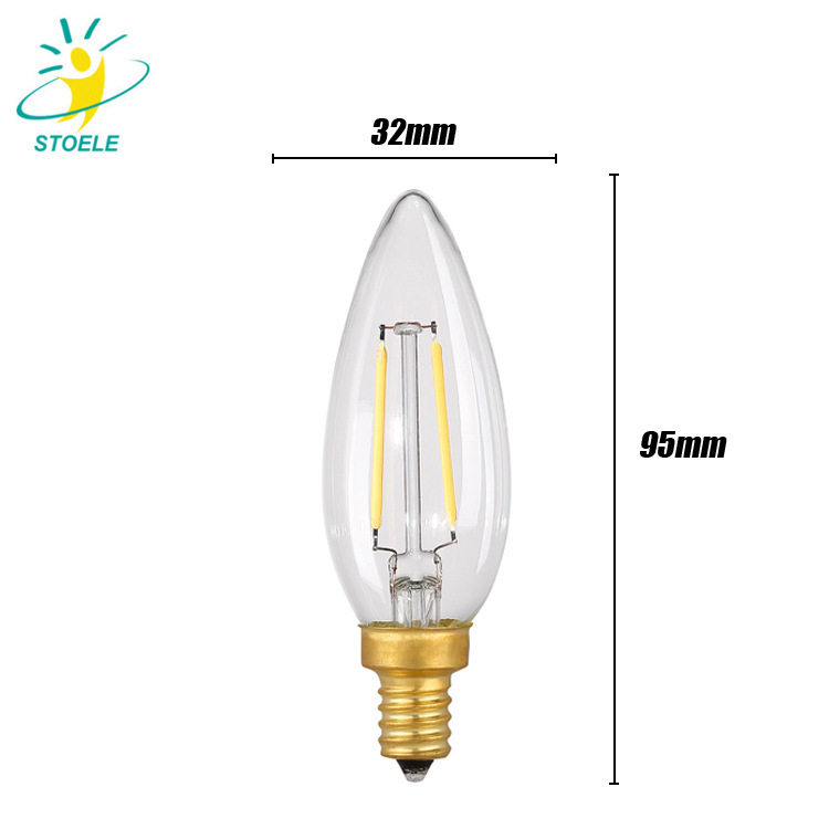 New decorated led light bulb E12S energy-efficient light-tailed candlelight bulbs, little screwdrivers, fixed