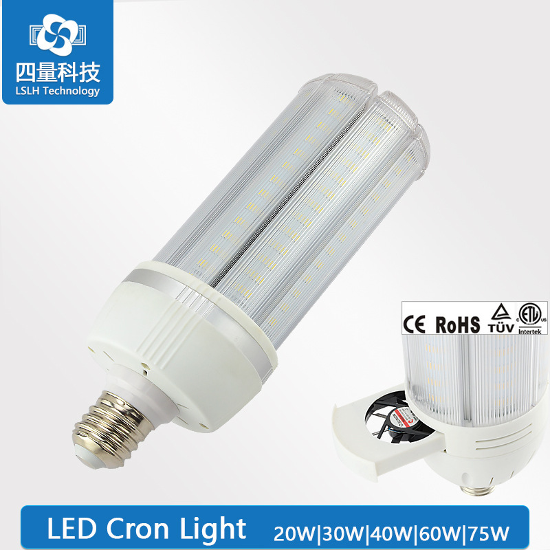 75 WLED cornlights, TUV/ELT certified screws, E27/E40 cornlights.