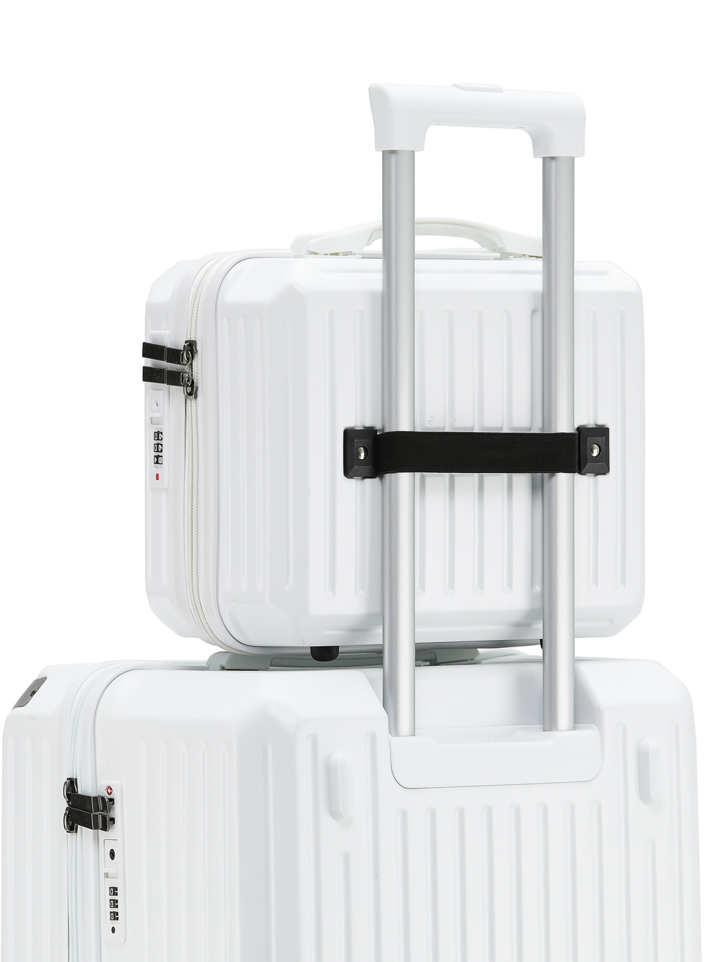 A hand-held suitcase for a child's suitcase and a portable suitcase for a partner to board a 14-inch suitcase